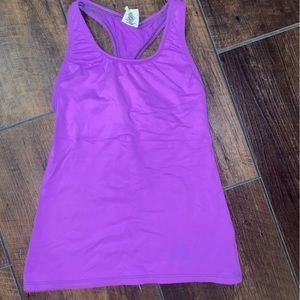 Body wrappers purple dance tank top